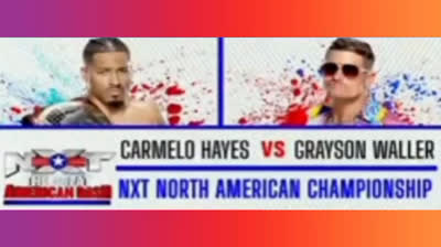 CARMELO HAYES VS GRAYSON WALLER - NXT GREAT AMERICAN BASH 5 DE JULIO DE 2022