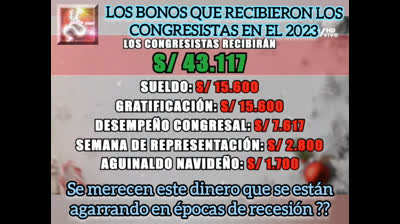 Los Congresistas y sus bonos #congresoperu #accionpopular #keikofujimori #pedrocastillo #apra #puno #ayacucho #lima #pisco #tacna #satipo #tarma